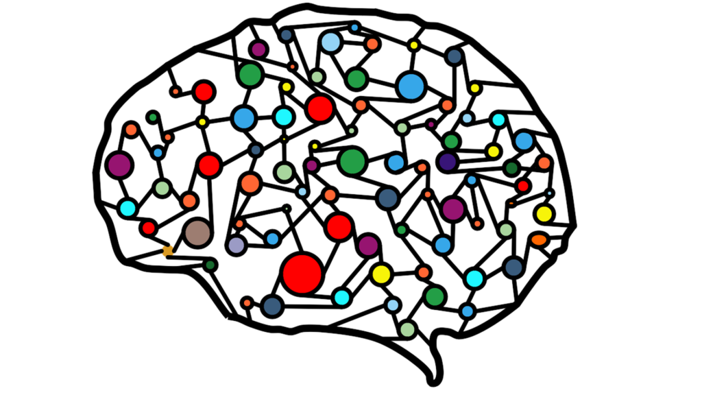 A graphical representation of an artificial neural network