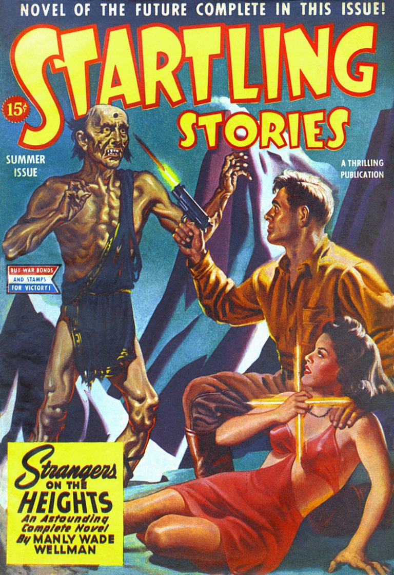 �Startling Stories�, illustrating �Strangers on the Heights� by Ma photo image