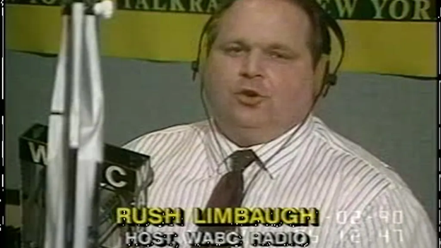 Picture of Rush Limbaugh from his time as host on WABC radio. 